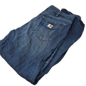 Carhartt Loose Straight Leg Denim Blue Jeans Size 40X32‎ Men's